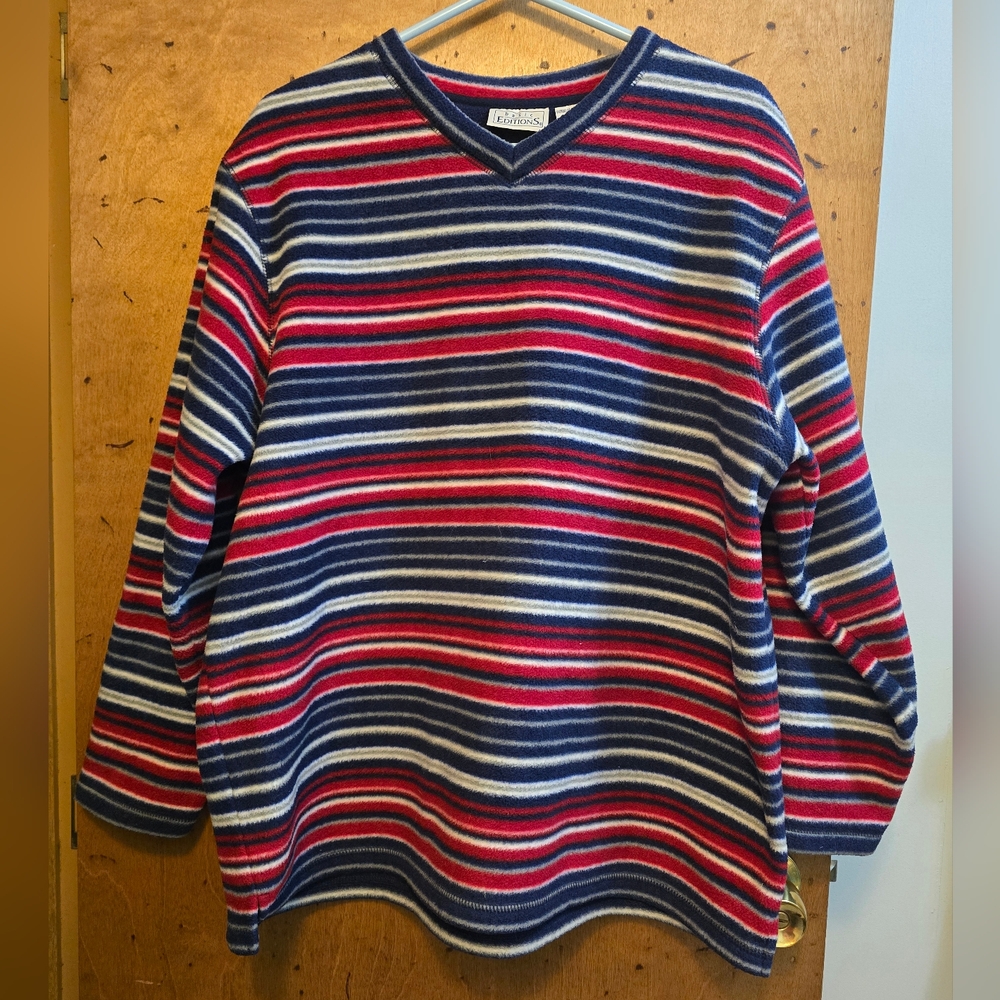 Striped V-Neck Sweater